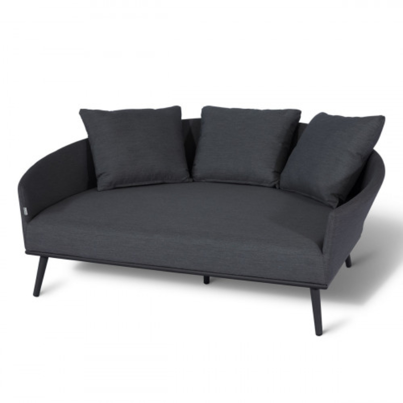 Alicante Outdoor Fabric Daybed - Charcoal