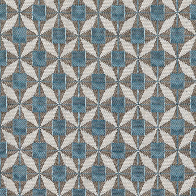 Granada Mosaic Blue Fabric Scatter Sunbrella Cushion - Pack Of 2