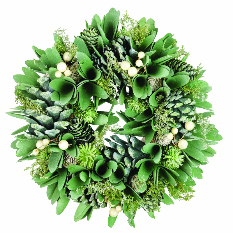Osbourne Mistletoe Christmas Wreath - 27cm