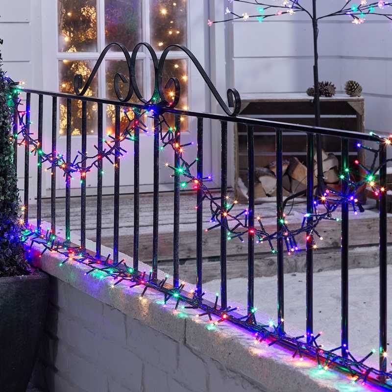 Blitzen Cluster Lights - 720 LEDs - Multi Colour - 10.4m at Rattan Garden Furniture