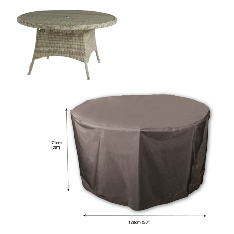Classic Protector 5000 Circular Table Cover - 4/6 Seat - Black from Rattan Garden Furniture