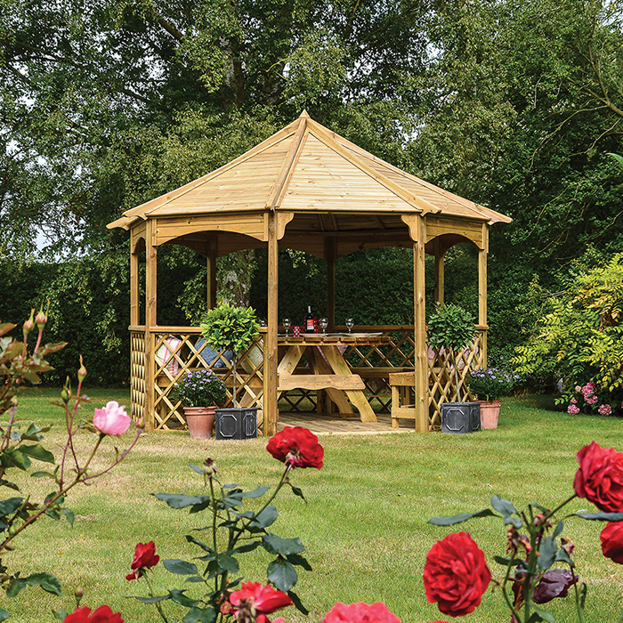 Rowlinson Buckingham Gazebo at Rattan Garden Furniture