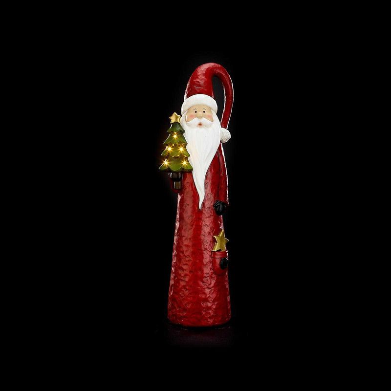 Comet Red Father Christmas with LED Tree - 51cm