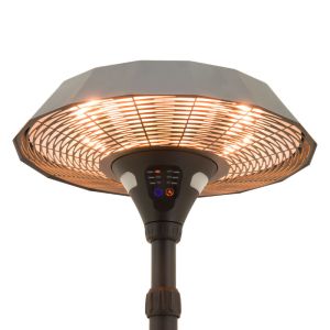 MZ Lyra Freestanding Electric Patio Heater - 2100W