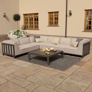 MZ Ibiza Medium Corner Sofa Set With Square Table 