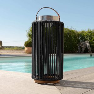 MZ Luna Large Solar Light - Charcoal 
