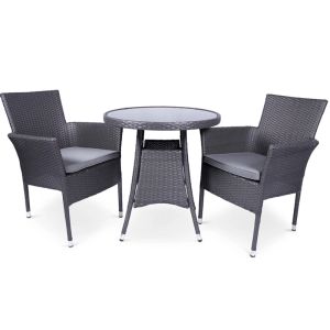 RC Malaga 2 Seater Rattan Stacking Bistro Set