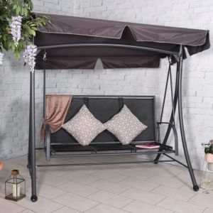 RC Sorrento 3 Seater Swing Hammock - Black 