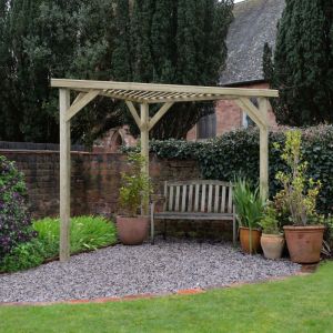 Hartwood Slatted Corner Pergola