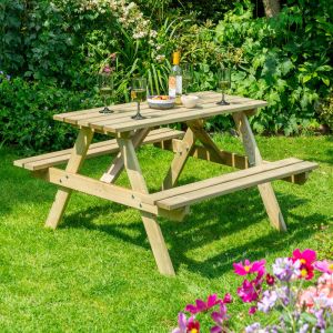 Rowlinson 4' Traditional Picnic Table
