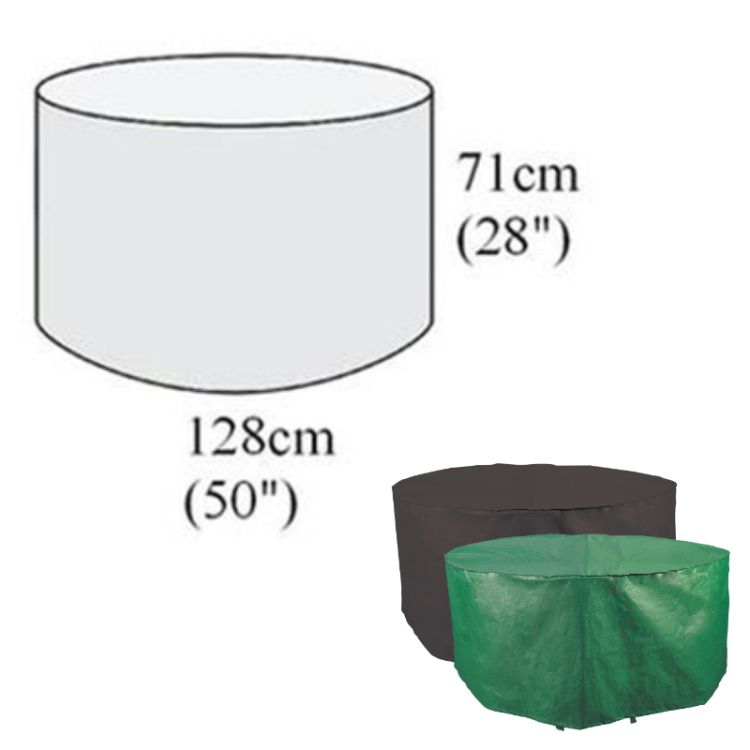 Classic Protector 2000 Circular Table Cover - 4/6 Seat - Green / Black