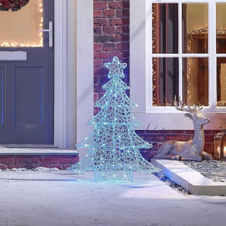 Comet Soft Acrylic Christmas Tree - 100cm - Blue