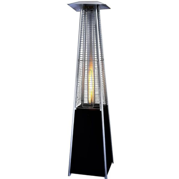 Lifestyle Black Tahiti II Pyramid Outdoor Flame Heater