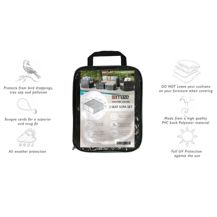 MZ 2 Seater Sofa Set Outdoor Cover