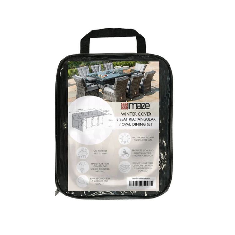 MZ 8 Seater Rectangular & Oval Dining Set Outdoor Cover 