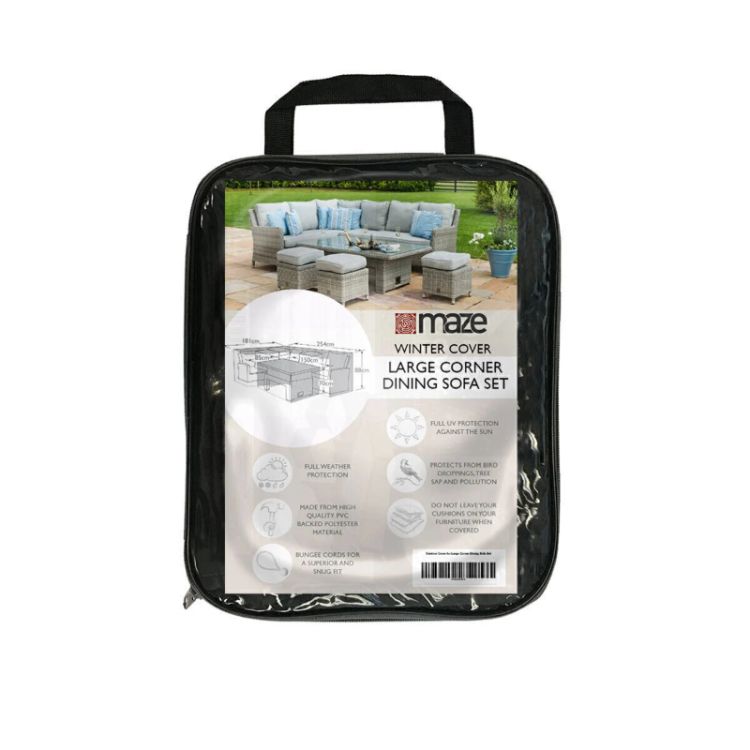 MZ Large Corner Dining Sofa Set Outdoor Cover 