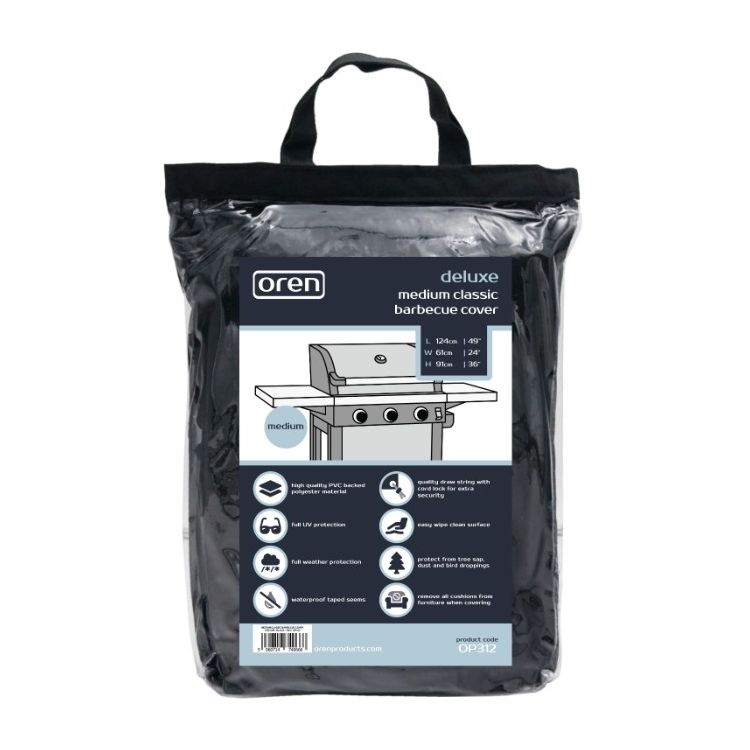 Deluxe - Medium Classic BBQ Cover - 124cm