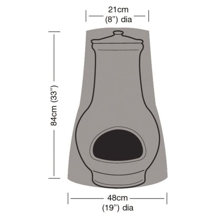 Super Tough Medium Chimenea Cover - Green