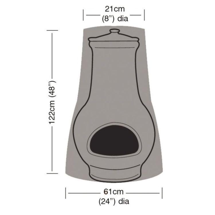 Super Tough Large Chimenea Cover - Green