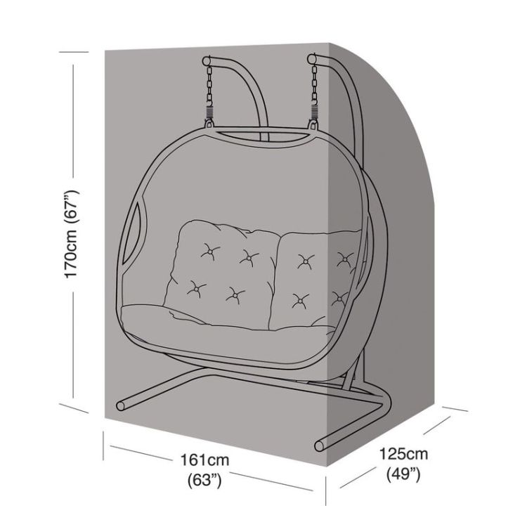 Premium Super Tough Double Hanging Chair Cover - Green