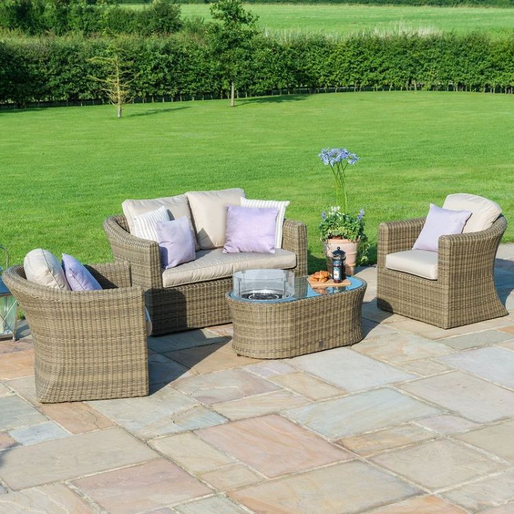 Cheltenham 4 Seater Sofa Set with Fire Pit