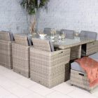 RC Wentworth 10 Seater Rectangular Rattan Cube Set