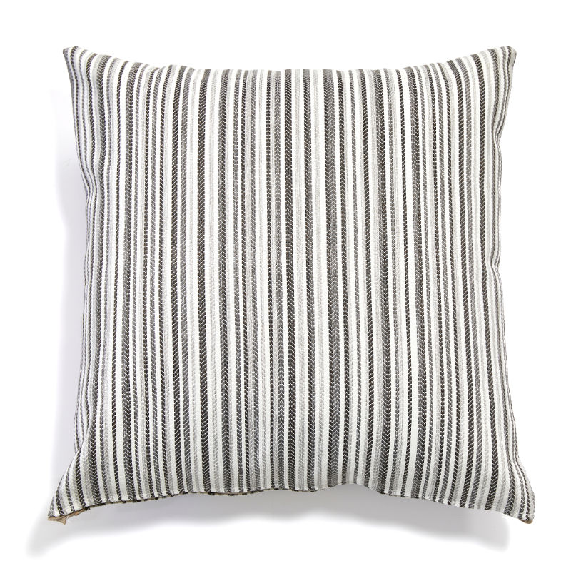 Hex Living 17" Stain Resistant Scatter Cushion - Grey Stripe