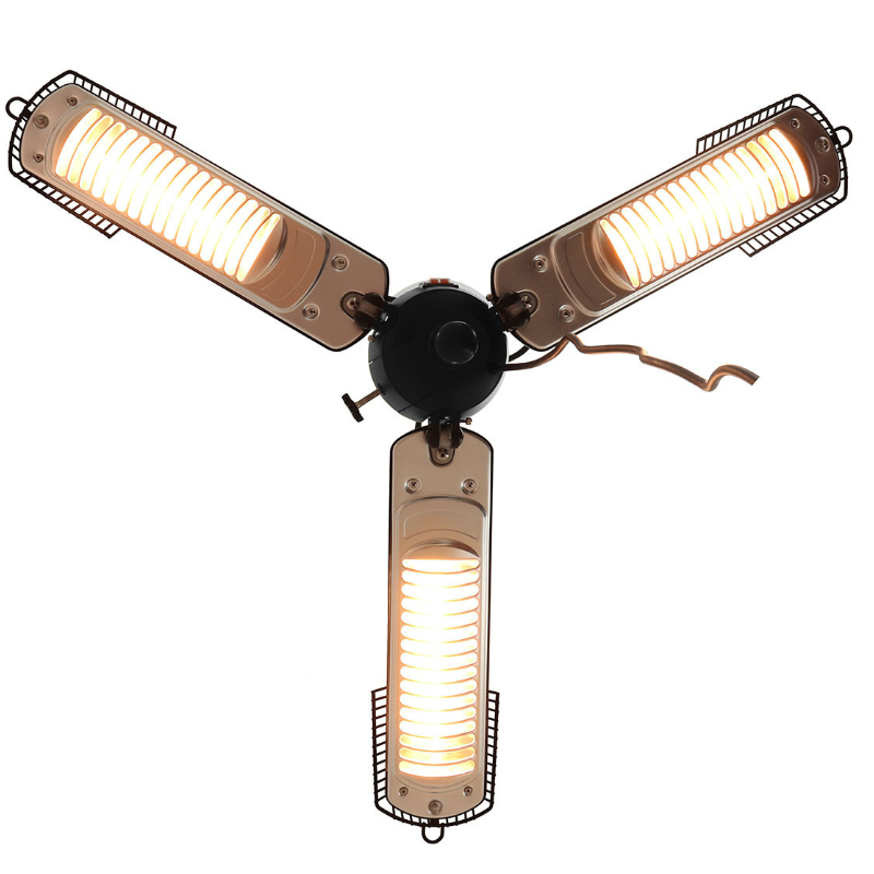 MZ Lyra Parasol Tri Electric Patio Heater - 2000W