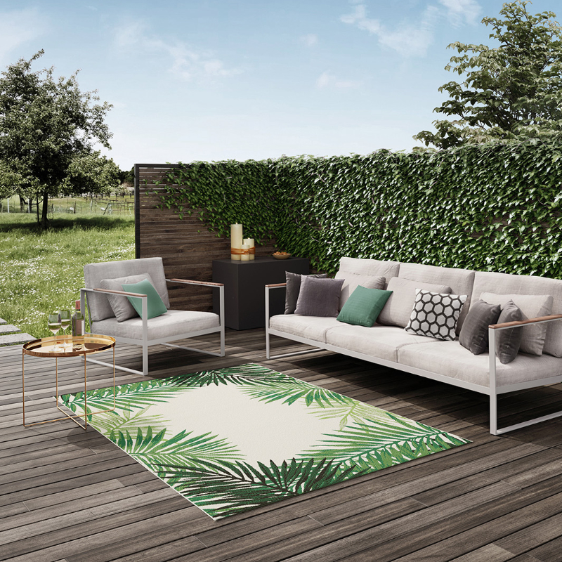 MZ Botany Palm Leaf Outdoor Rug -160x230cm