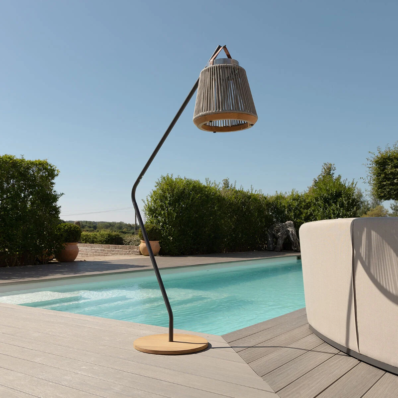MZ Athena Small Solar Light With Stand - Light Grey
