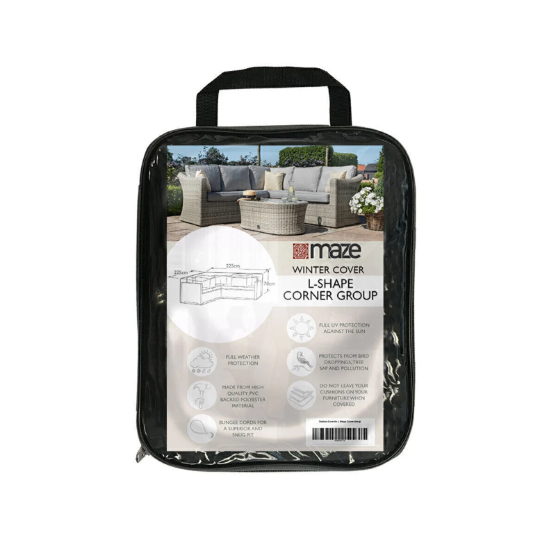 MZ L-Shaped Corner Group Outdoor Cover at Rattan Garden Furniture