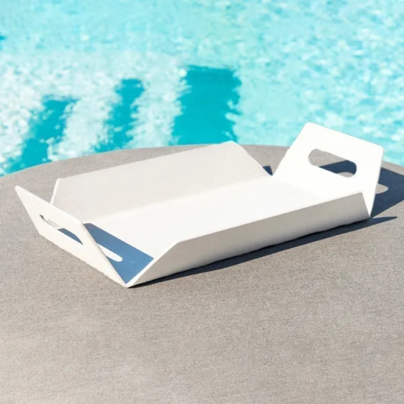 MZ Aluminium Table Tray - White
