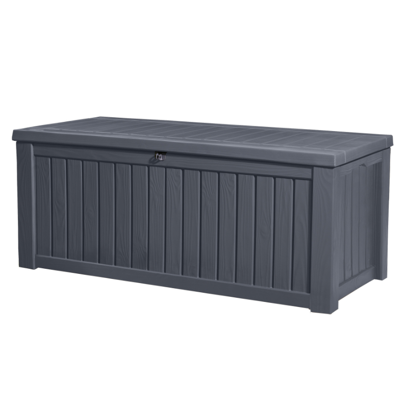 Norfolk 570L Resin Storage Box - Anthracite at Rattan Garden Furniture