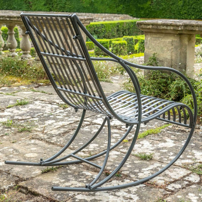 Osbourne Dickinson Metal Garden Rocking Chair - Charcoal