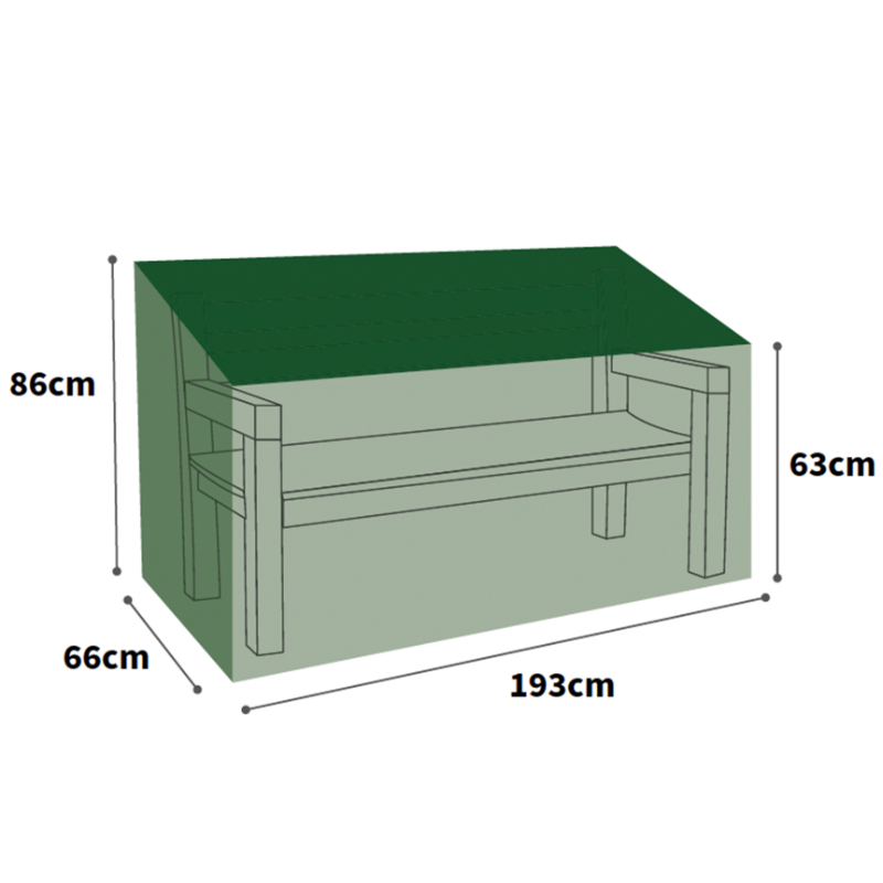 Protector 3-4 Seater Bench Cover - Large at Rattan Garden Furniture
