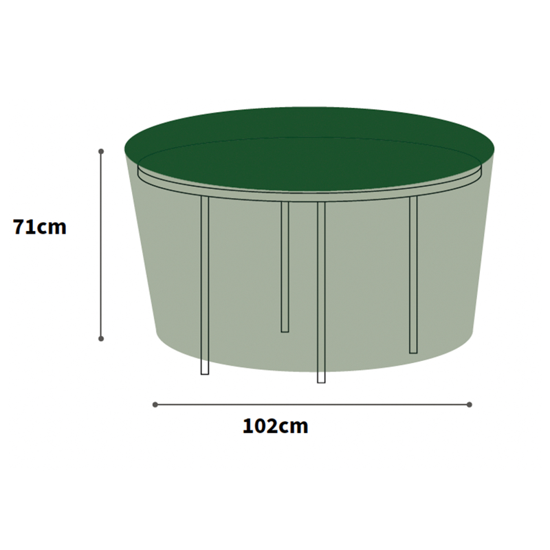 Protector Circular Table Cover - 4 Seat at Rattan Garden Furniture