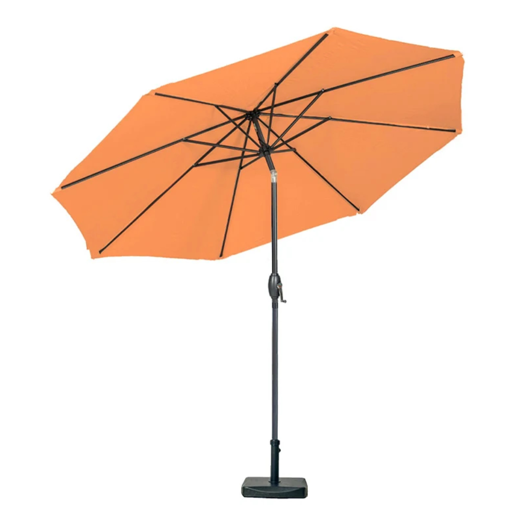 RC 3m Crank And Tilt Parasol With Powder Coated Pole - Orange at Rattan Garden Furniture