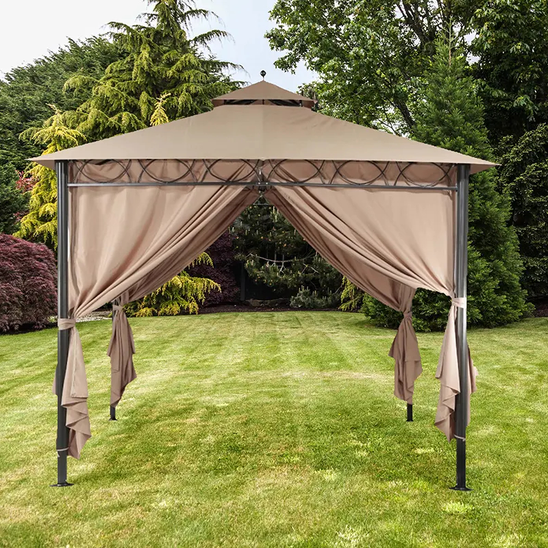 RC Dubai 3m x 3m Gazebo - Mocha at Rattan Garden Furniture