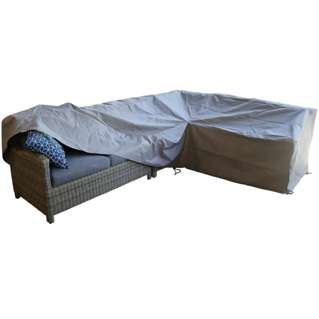 RC Large Heavy Duty L- Shape Corner Cover - 220.5cm - Grey at Rattan Garden Furniture