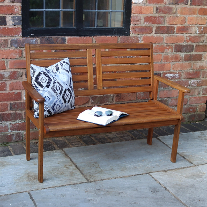 RC Napoli 2 Seater Wooden Bench