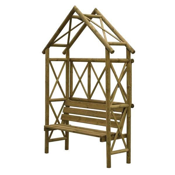 Rowlinson Rustic Seat Arbour
