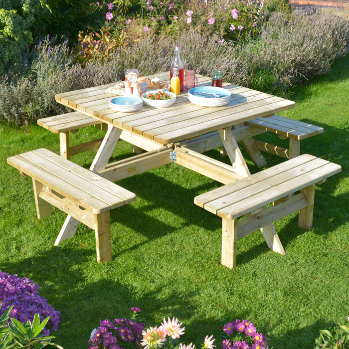 Rowlinson Square Picnic Table from Rattan Garden Furniture