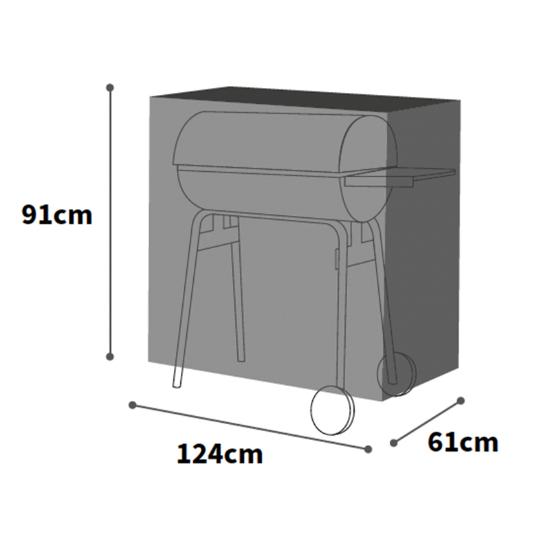 Ultimate Protector Wagon Barbecue Cover - Charcoal at Rattan Garden Furniture