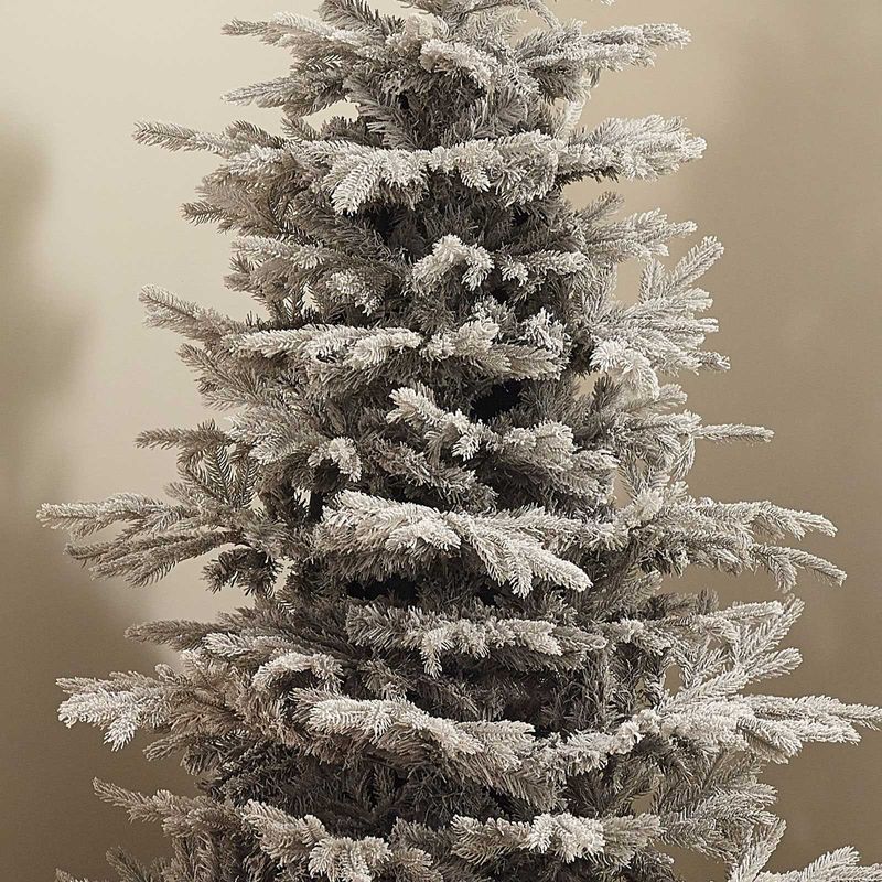 Vixen Calgary Fir Slim Artificial Christmas Tree - Frosted Grey - 7ft