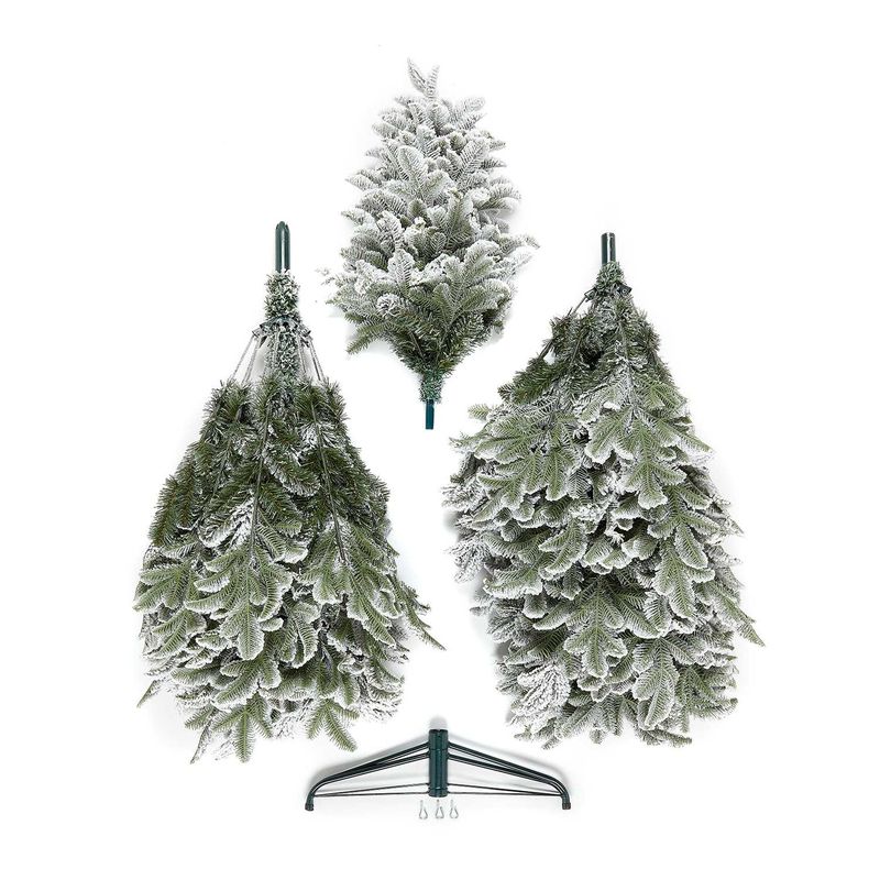 Vixen Noble Pine Snowy Artificial Christmas Tree - 7ft