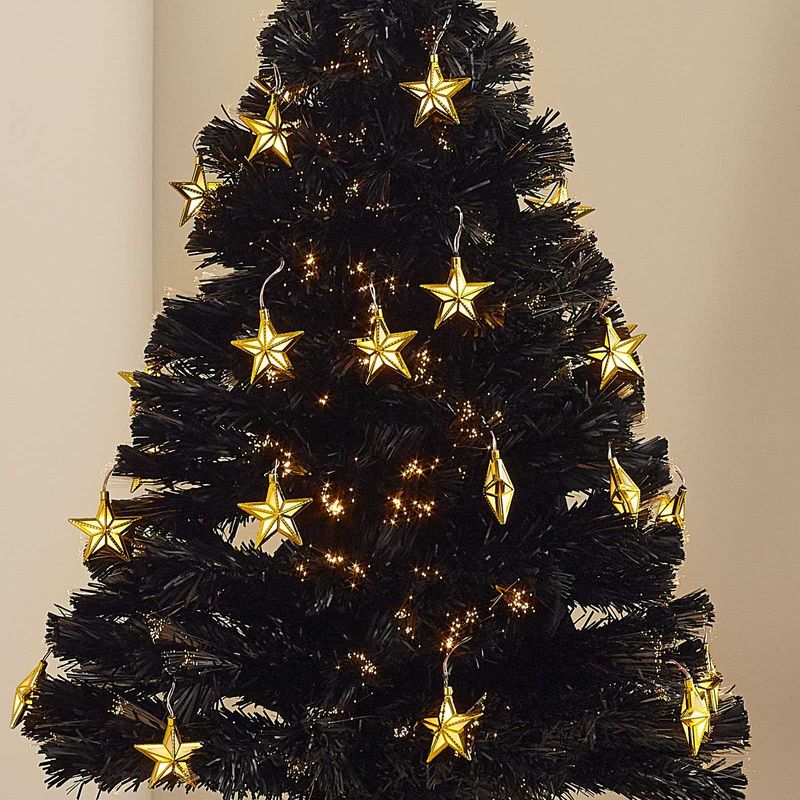 Vixen Midnight Star Fibre Optic Christmas Tree - 4ft