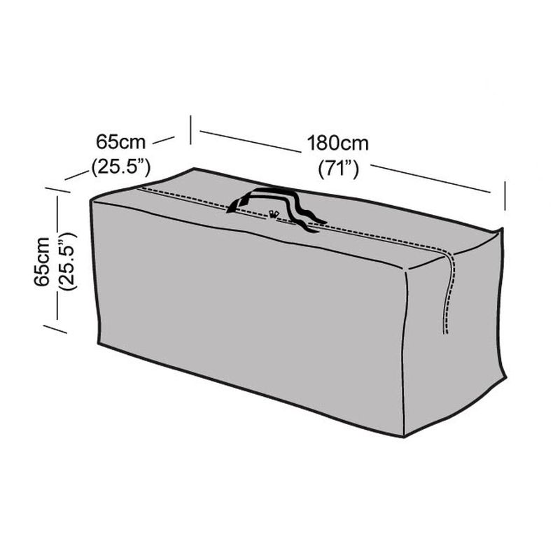 Premium Super Tough Large Cushion Bag - Black from Rattan Garden Furniture