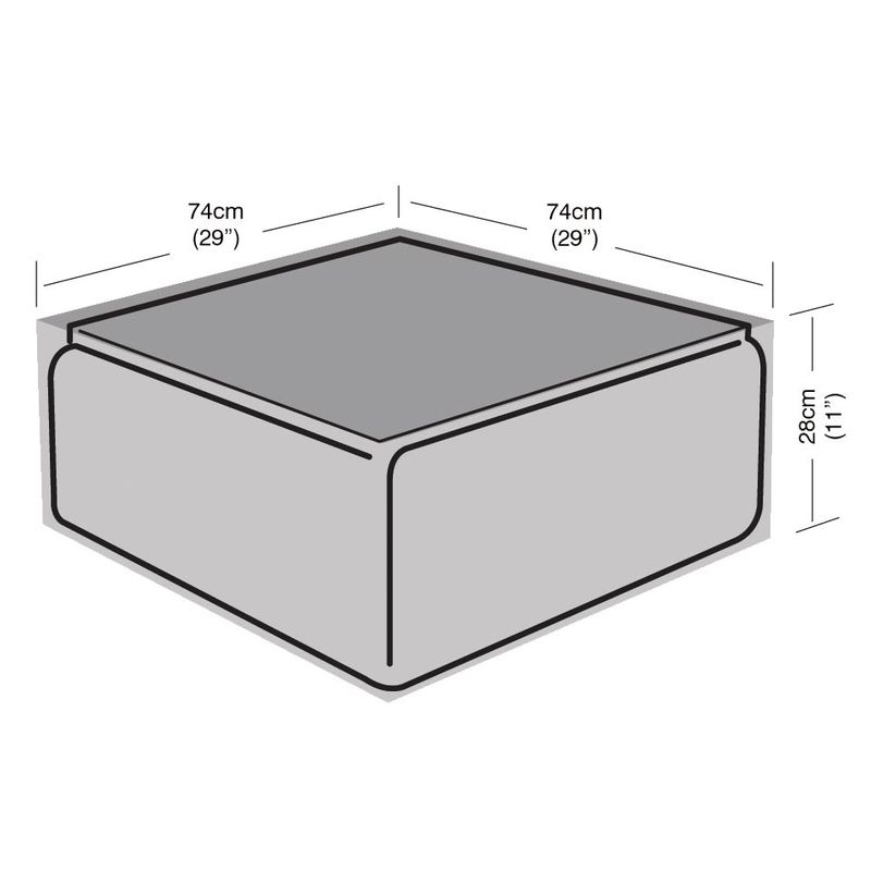 Super Tough Small Coffee Table Cover - Black