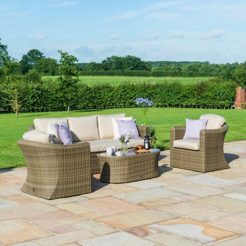 MZ Winchester 5 Seater Rattan Sofa Set at Rattan Garden Furniture
