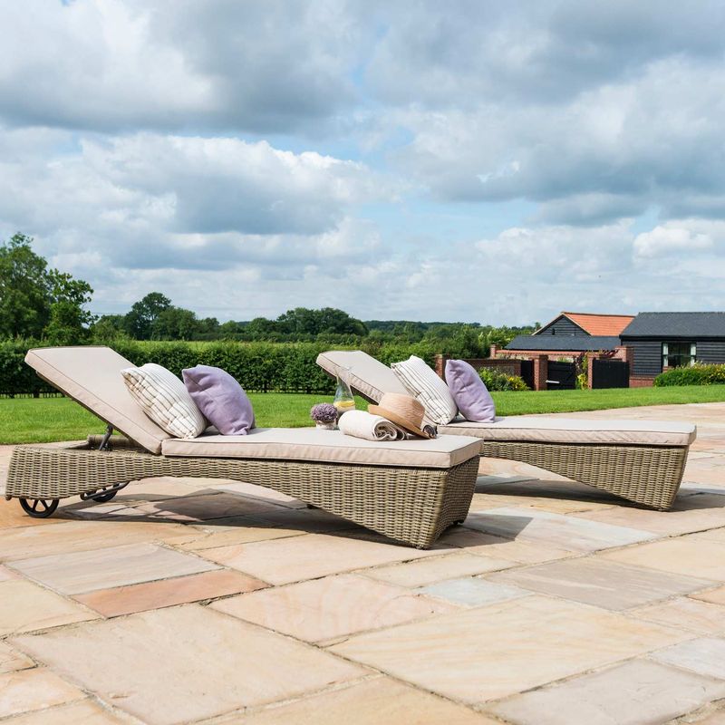 MZ Winchester 3pc Rattan Sunlounger Set at Rattan Garden Furniture
